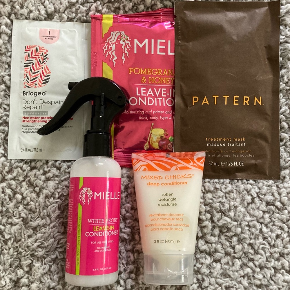 Curly Hair Travel & Trial Bundle - Leave-in & Deep Conditioners Mixed Brands NWT